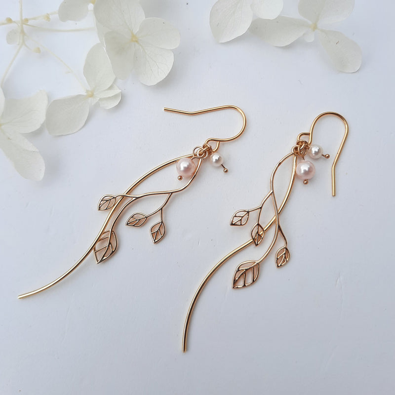 Twisted Leaf Earrings